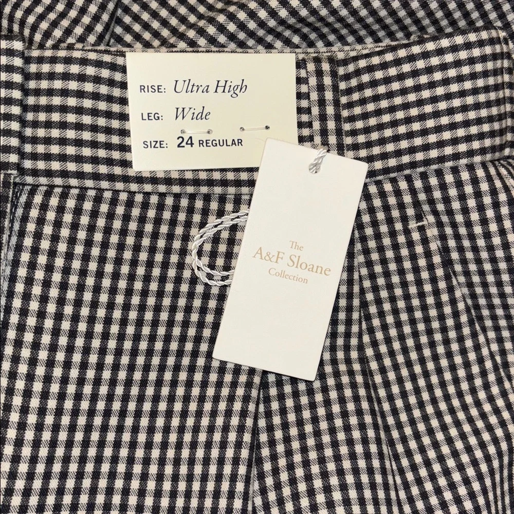 A&F Sloane Tailored Wide Leg Pant 24 - Picture 8 of 8